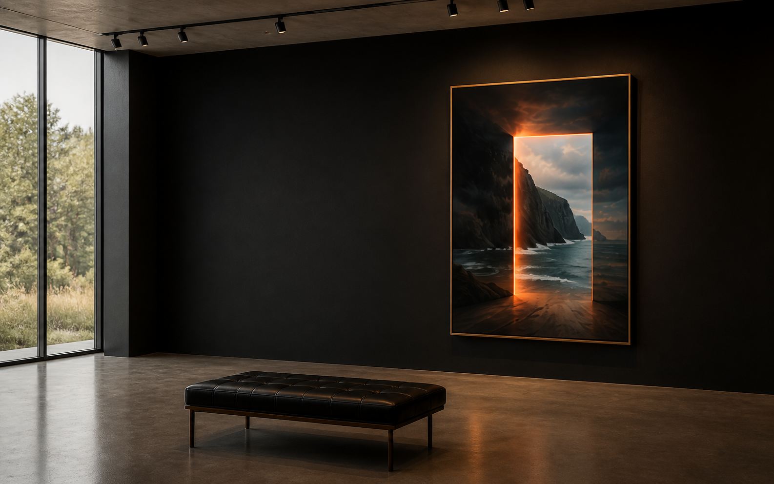 ArtScapes artwork installed in a contemporary gallery